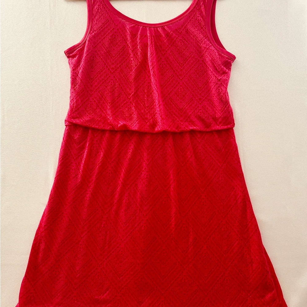Prana Mika Cosmic Pink Sleeveless Scoop Neck Dress. Size Medium
